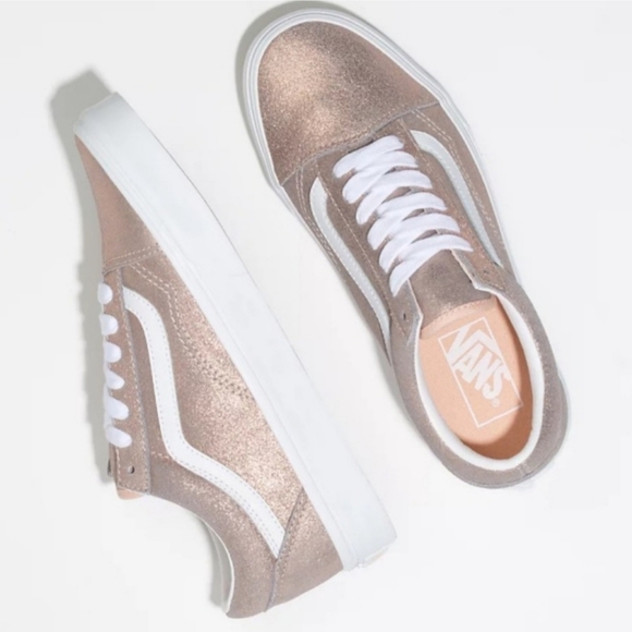 Vans Old Skool Limited Edition Glittery Rose Gold *NWT* - Picture 3 of 16